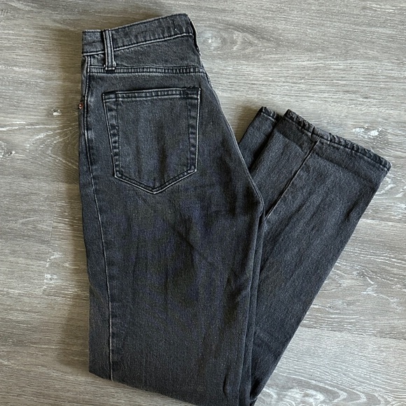Abercrombie & Fitch Womens 90’s Straight Leg Black Jeans - Picture 1 of 4